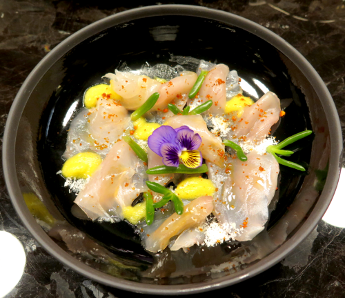 Carpaccio de enchar&eacute;u dos A&ccedil;ores