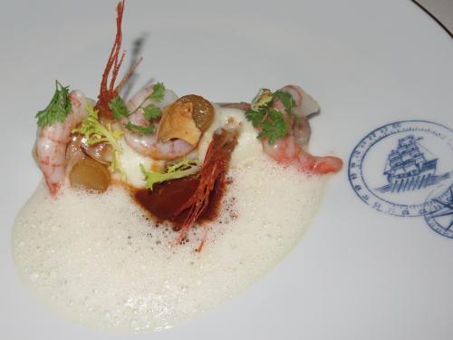 ‘Salmonete, gamba e raízes’ ‘Salmonete, gamba e raízes’