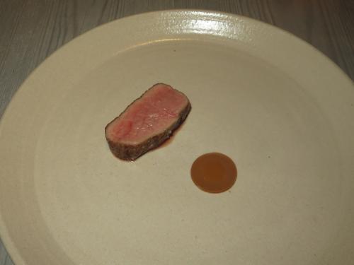 Veal with fermented, roasted and very finely ground lupin Veal with fermented, roasted and very finely ground lupin