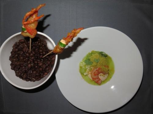 Gambas do Algarve / Ma&ccedil;&atilde; / Aipo / F&iacute;gado de Pato