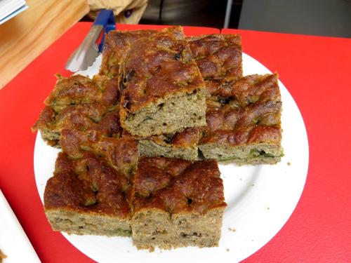 Focaccia de salic&oacute;rnia e algas