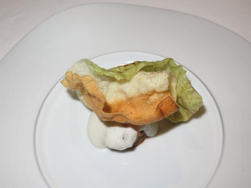 The crunchy part of the lasagna