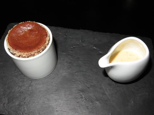 Souffl&eacute; de chocolate negro...