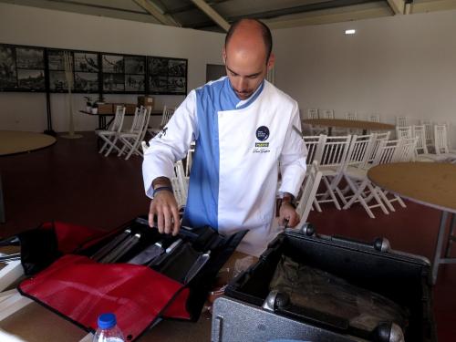 A “mise en place” de Luís Gaspar no Vagos Sensation Gourmet
