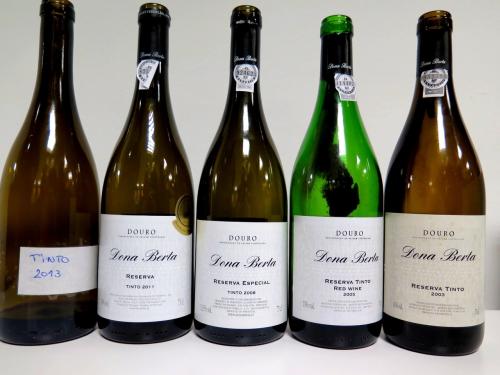 Dona Berta Tinto Reserva: 2013 (amostra de cuba), 2011, 2008, 2005, 2003