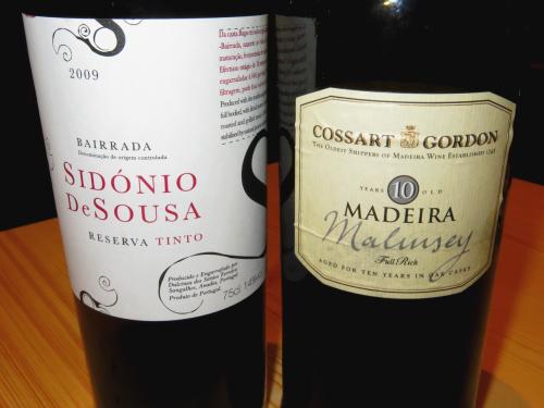 Sidónio de Sousa Reserva Tinto 2009 e Cossart Gordon Malmsey 10 Years Old Sidónio de Sousa Reserva Tinto 2009 e Cossart Gordon Malmsey 10 Years Old