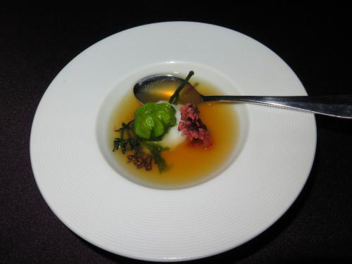 Seaweed, shrimp and squid
