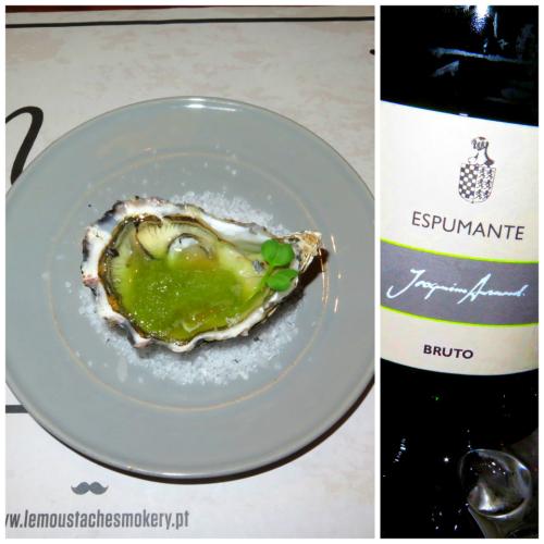 Granizado de aipo com ostra picante / Joaquim Arnaud Chardonnay 2008 Granizado de aipo com ostra picante / Joaquim Arnaud Chardonnay 2008