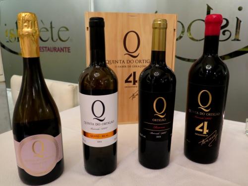 4 dos 6 vinhos da Quinta do Ortigão apresentados no LISBOÈTE 4 dos 6 vinhos da Quinta do Ortigão apresentados no LISBOÈTE