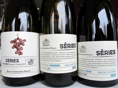 S&eacute;ries Real Companhia Velha Espumante Chardonnay & Pinot Noir 2011 / S&eacute;ries Real Companhia Velha Samarrinho branco 2013 / S&eacute;ries Real Companhia Velha Rufete tinto 2010