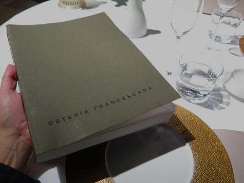 Carta de vinhos da OSTERIA FRANCESCANA