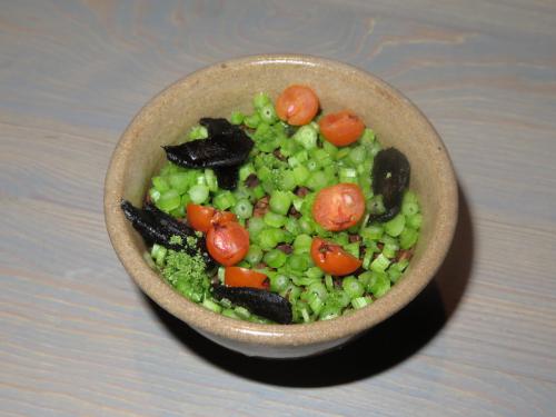 Bird&rsquo;s liver custard, malted cabbage, rowan berries and parsley stems