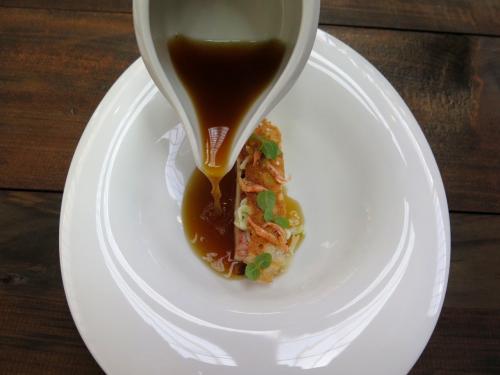 Salmonete / Terrina do cozido / Talharim de choco / Caldo dashi