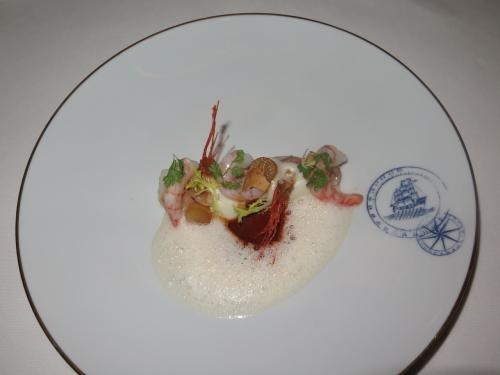 ‘Salmonete, gamba e raízes’ ‘Salmonete, gamba e raízes’