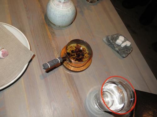 Bone marrow pudding, frozen milk