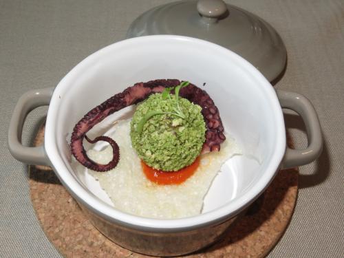 Arroz de polvo num croquete