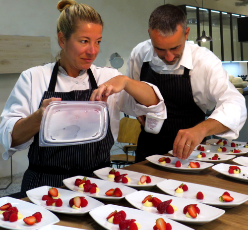 M&oacute;nica Oliveira e Vincent Farges