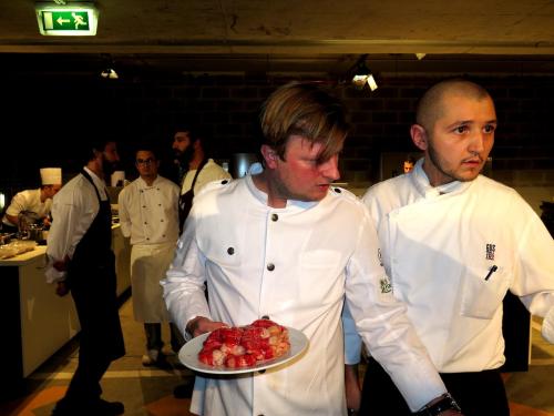 Kevin Fehling e Daniele Pirillo, chef residente do GUSTO by Heinz Beck