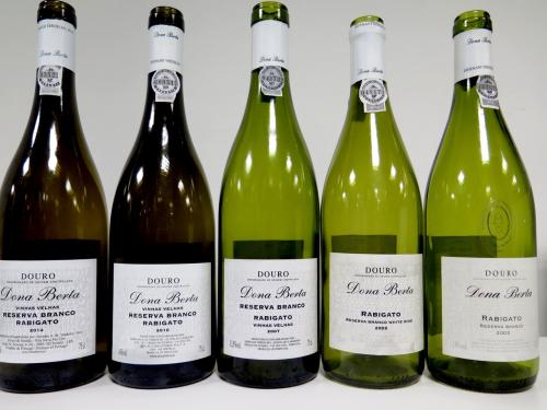 Dona Berta Rabigato Reserva branco: 2014, 2010, 2007, 2005, 2003
