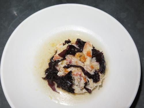 Crab and seaweed salad Crab and seaweed salad