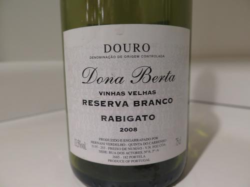 Dona Berta Vinhas Velhas Reserva Branco Rabigato 2008