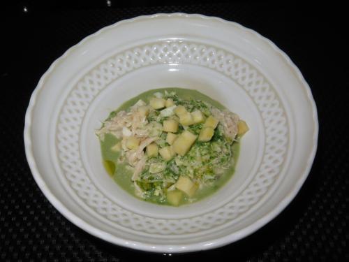 Salada de sapateira com maçã Salada de sapateira com maçã