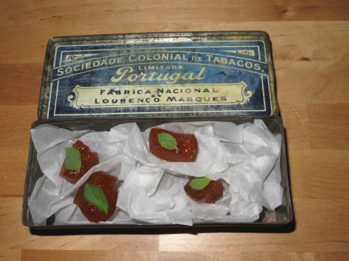 ... com as mignardises