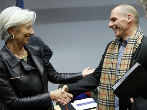 Lagarde e Varoufakis