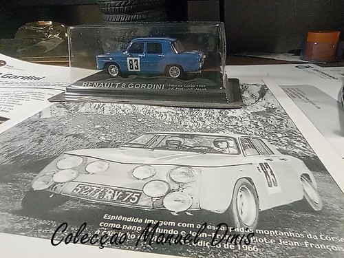 Renault 8 Gordini 1966 Vencedor do Rali da Corsega.   - Um olhar sobre as minhas miniaturas