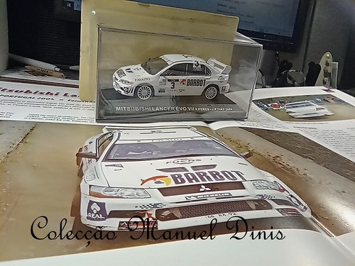 Mitsubishi Lancer Evo VII - Os Nossos Campeões de Ralis   - Um olhar sobre as minhas miniaturas