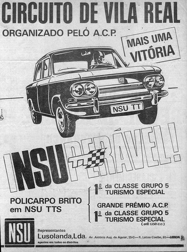 Publicidade da época