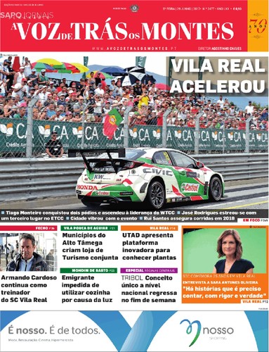 Hoje, foi a vez do Jornal A Voz de Trás os Montes …