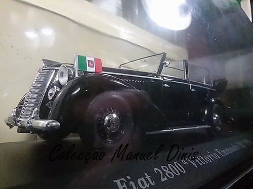 Fiat 2800 Vitorio Emanuele III 1939  - Carros Clássicos - Um olhar sobre as minhas miniaturas
