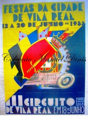 Cartaz do III Circuito de Vila Real 1933