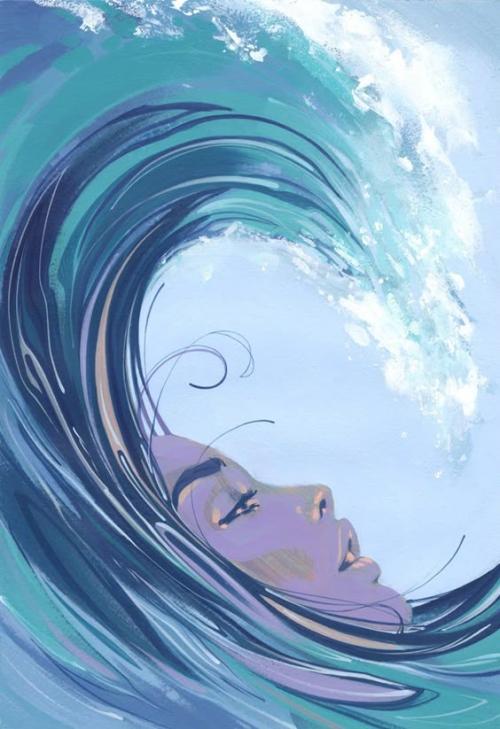 "waving"