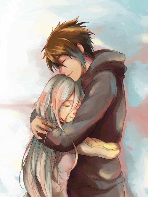 anime hugs
