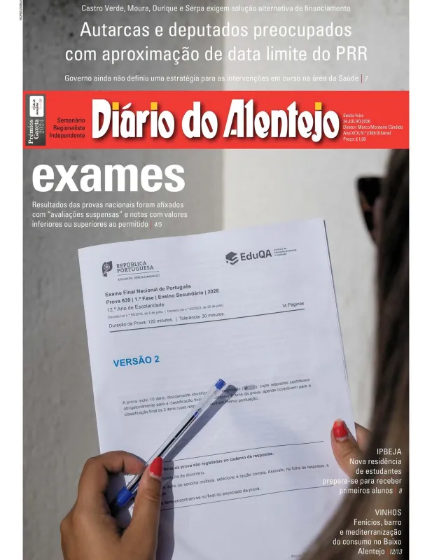 Capa do Diário do Alentejo desta semana