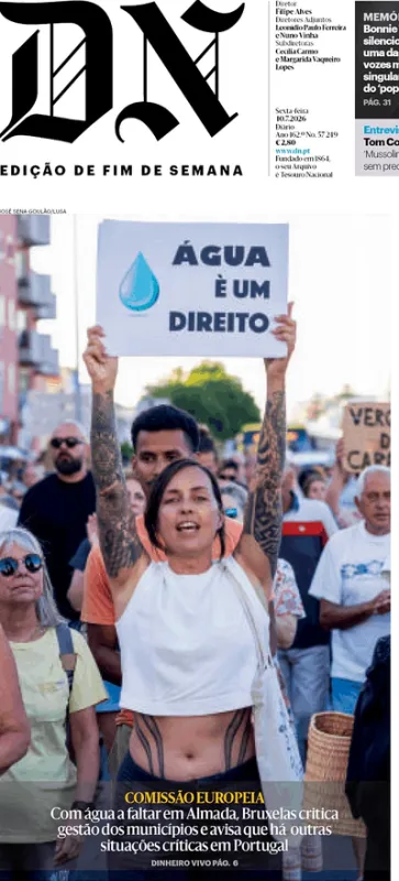 Água é um direito, que não está a ser assegurado
