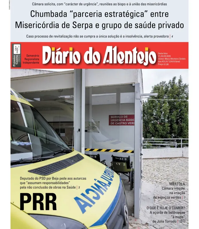 Capa do Diário do Alentejo desta semana