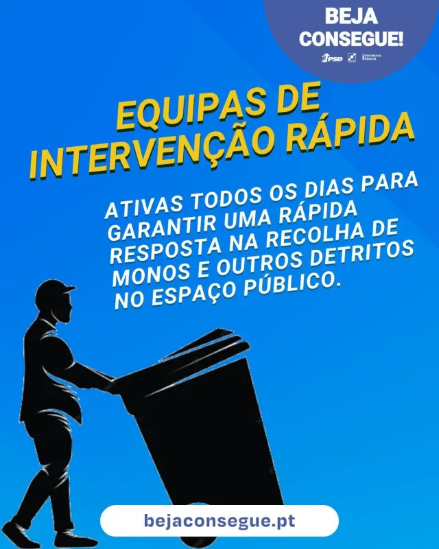 Na limpeza urbana em Beja, “Notam alguma diferença, para melhor? Algo mudou para melhor?”