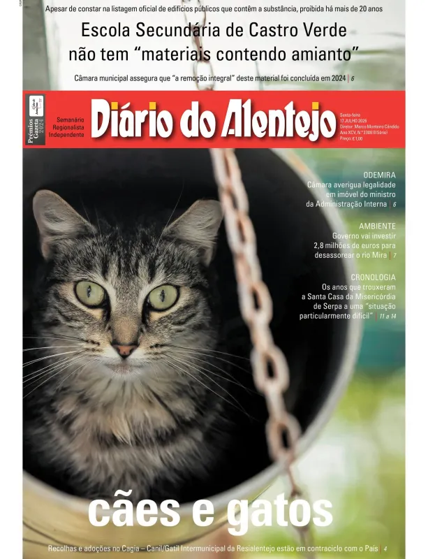 Capa do Diário do Alentejo desta semana