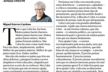 "E deixando as questões políticas a quem deve decidi-las - aos próprios cubanos"