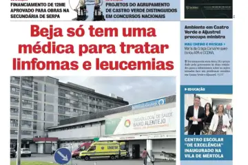 Capa do Correio Alentejo desta quinzena