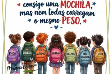 “AH BOM. Fiquei muito mais descansada." ... com este novo ano escolar