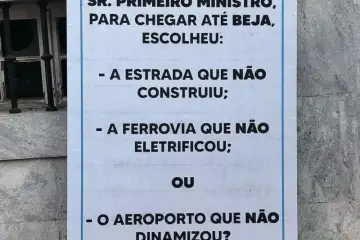 “não veremos obras nos próximos anos”, afirmou Palma Ferro