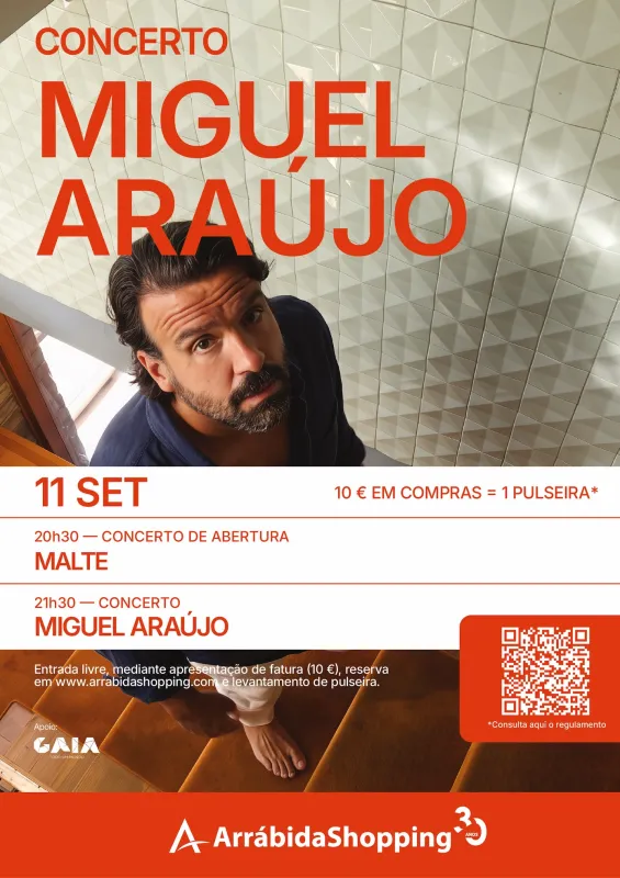 Arrábida Music: cultura com entrada grátis em Gaia junta Miguel Araújo, Experiencia Queen e atividades para toda a família 