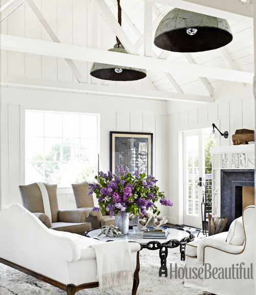 hanging-buoy-lights-white-arched-ceiling-living-ro