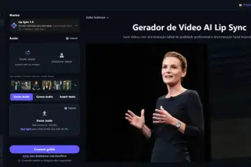 Lip Sync Grátis: Crie Vídeos Falantes com Inteligência Artificial